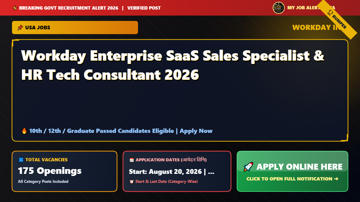 Workday Enterprise SaaS Sales Specialist & HR Tech Consultant 2026